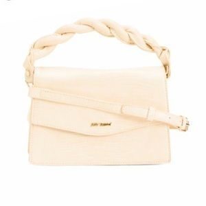 Betsey Johnson Farrah‎ cream braided crossbody purse NWT